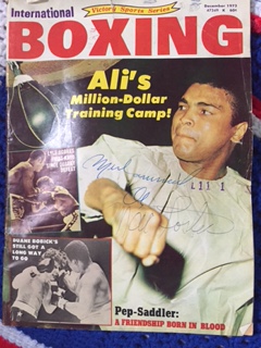 Ali autograph photo
