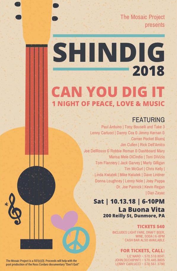 Ross Cordaro Shindig Poster